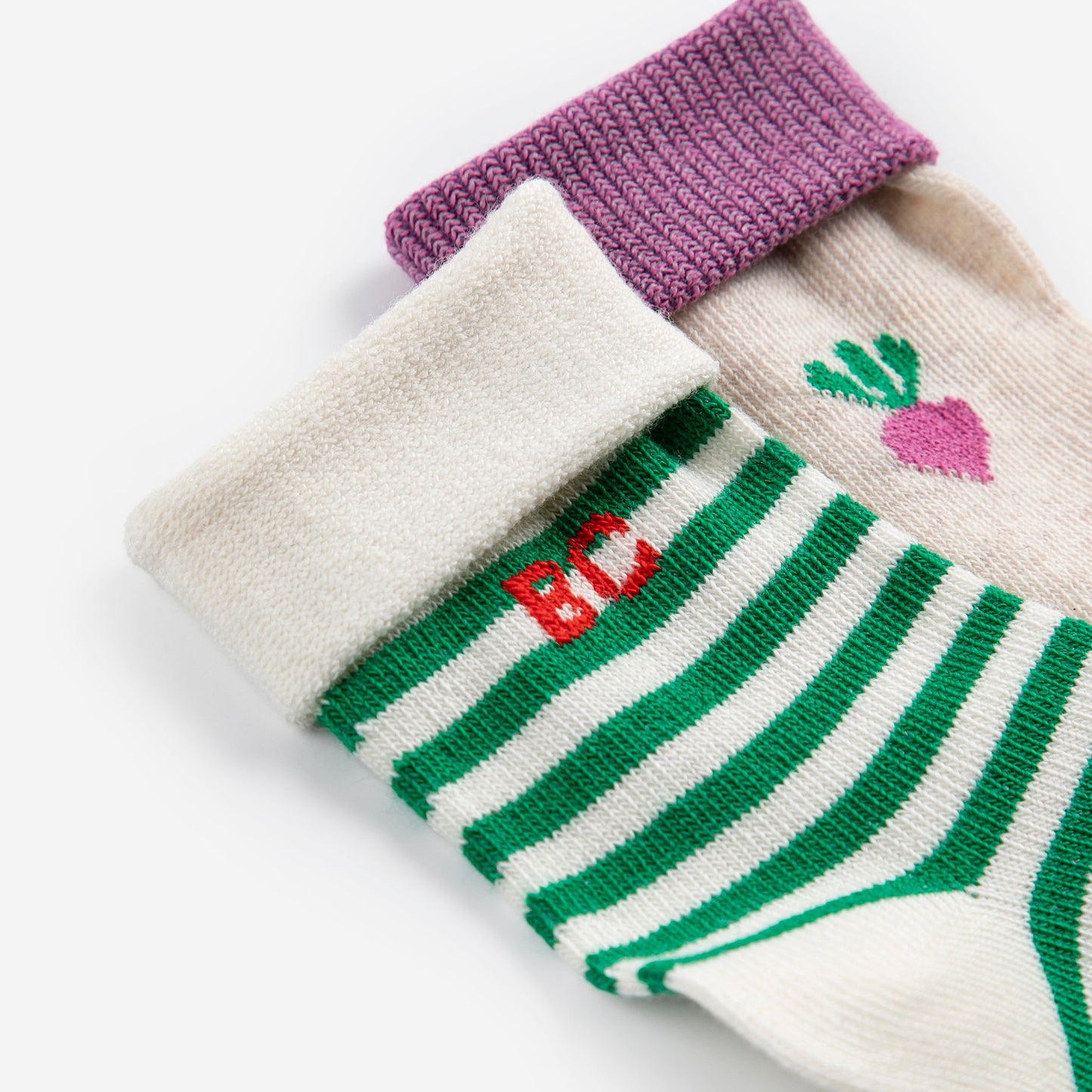 Baby Pixel Sugar Beet Socks Pack, White