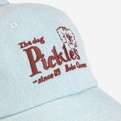 Pickle The Dog Denim Cap, Light Blue