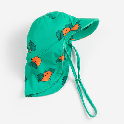Curious Turnip Swim Cap, Green
