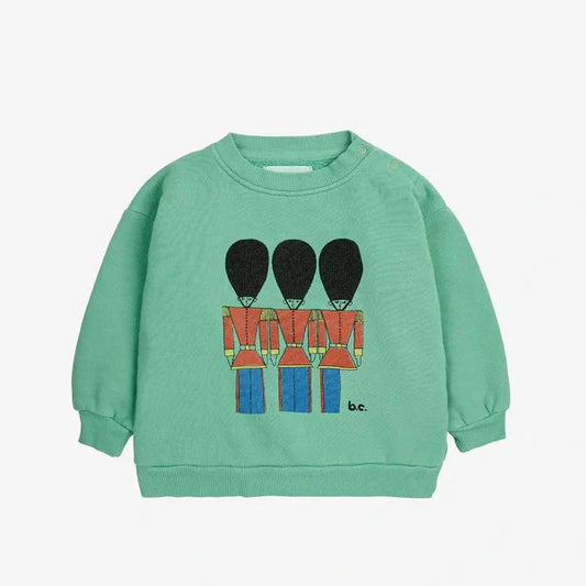 Baby Little Tin Soldier Sweatshirt, Light Green