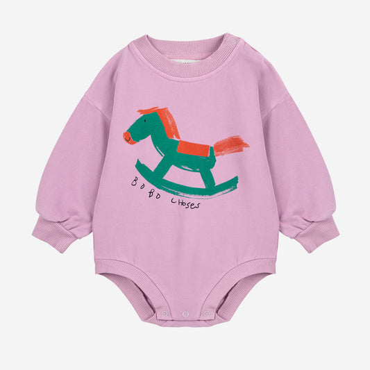 Rocking Horse Body Sweatshirt, Lavender