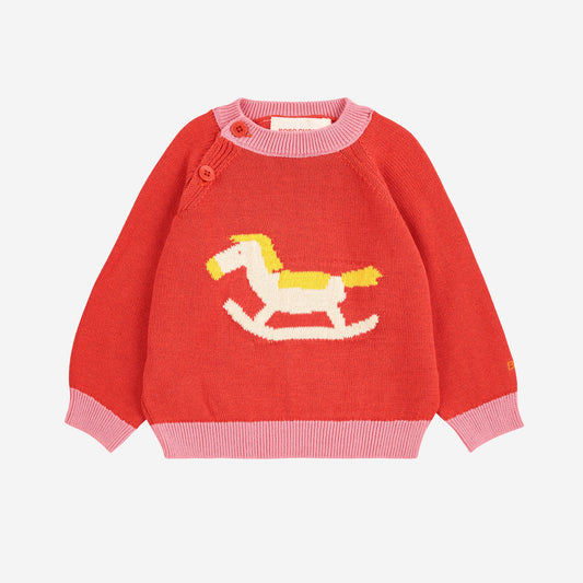 Rocking Horse Jumper, Red