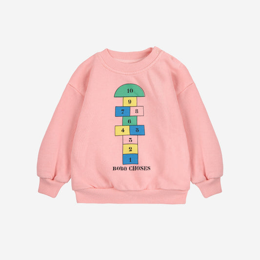 Hopscotch Sweatshirt, Pink