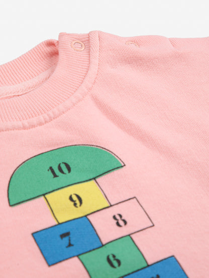 Hopscotch Sweatshirt, Pink