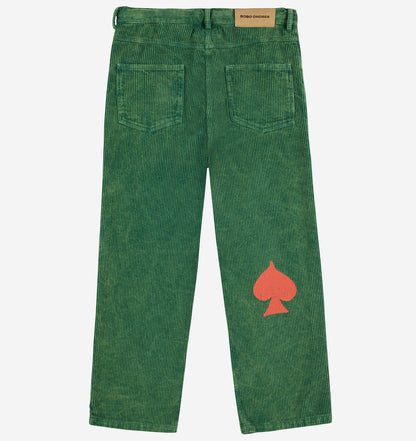 Bobo Joker Corduroy Straight Pants, Green