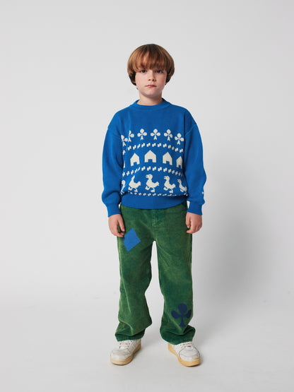 Farm Jacquard Jumper, Blue