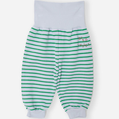 Bobo Choses Stripes Jogging Pants, Green Stripes