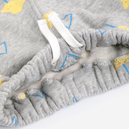 Pixel Abduction All Over Jogging Pants, Light Heather Grey