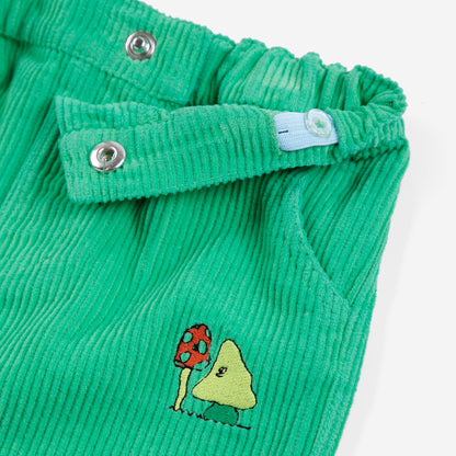 Mush Monsters Duo Corduroy Pants, Green