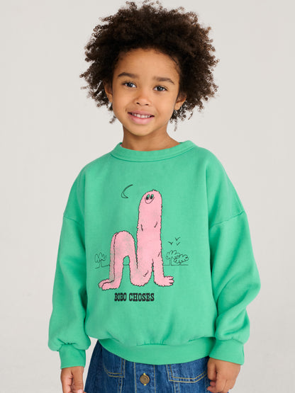 Long Puff Sweatshirts, Green