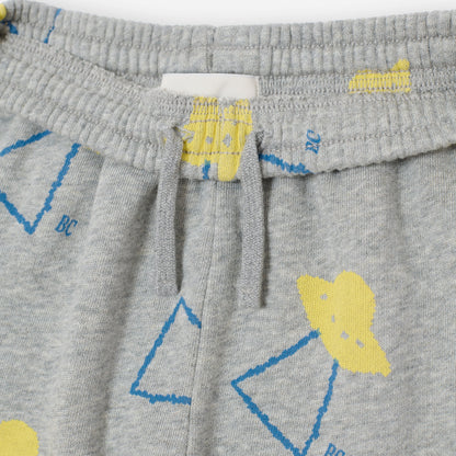 Pixel Abduction All Over Jogging Pants, Light Heather Grey