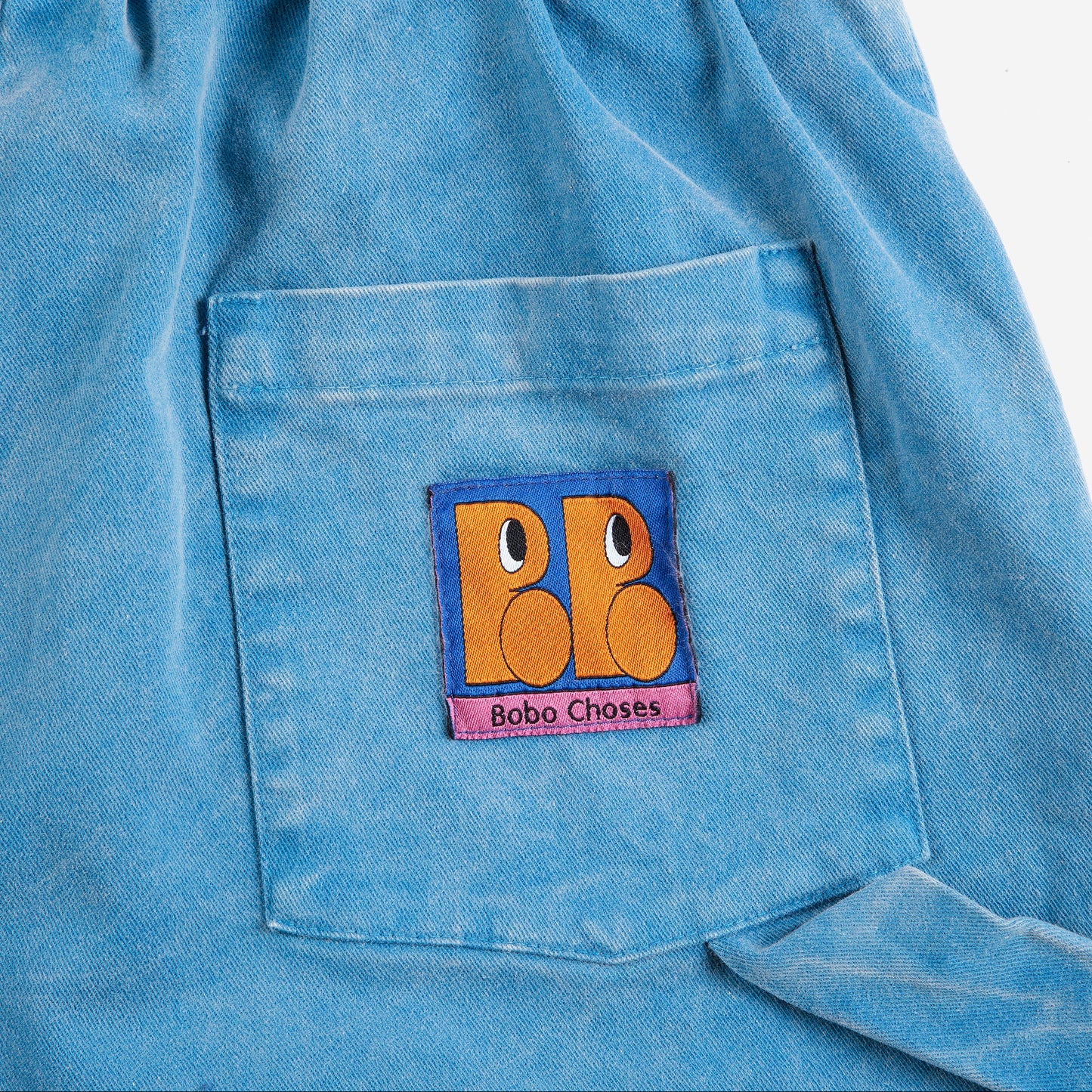 Booo Bo Choses Tag Woven Pants, Blue