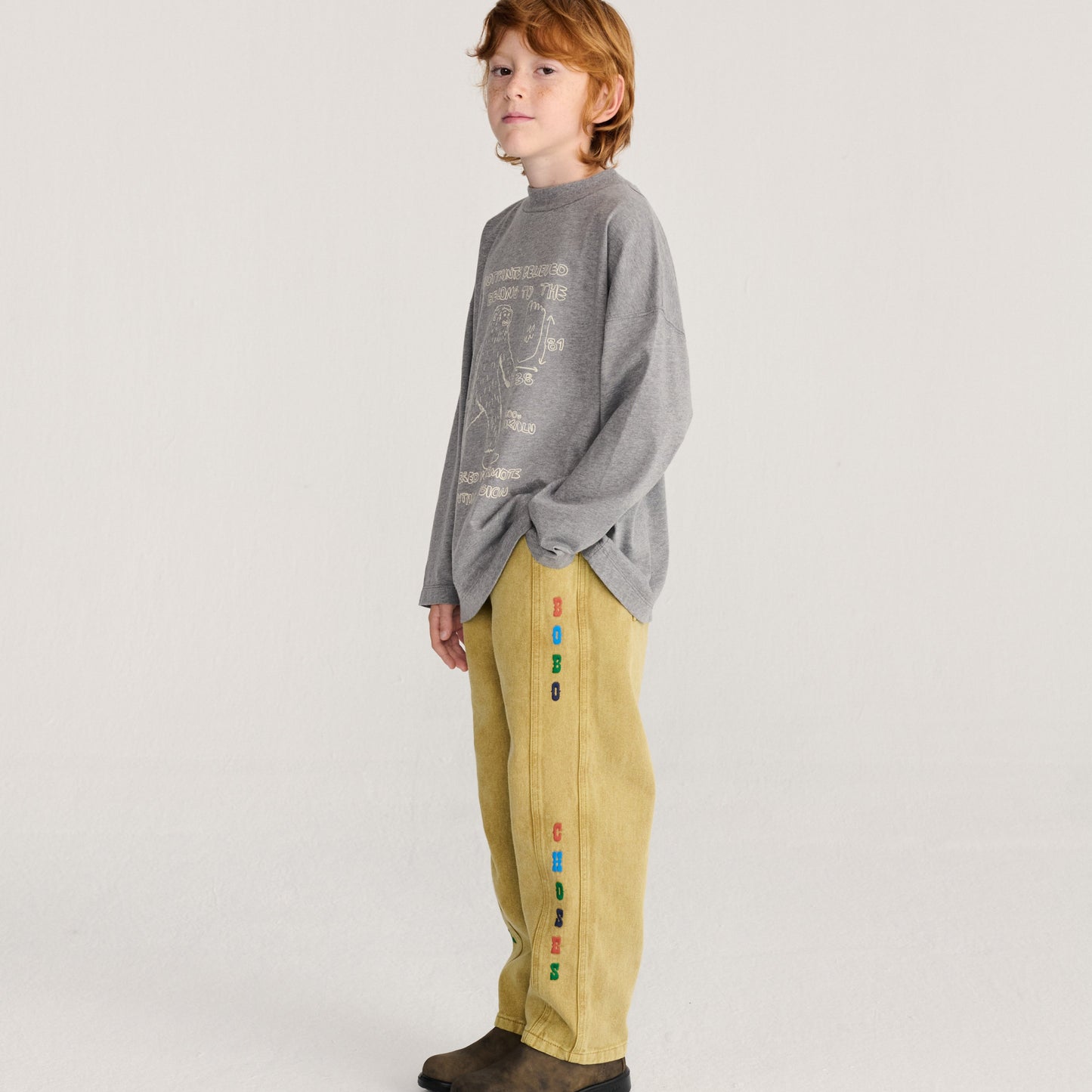 Bobo Choses Twill Pants, Khaki