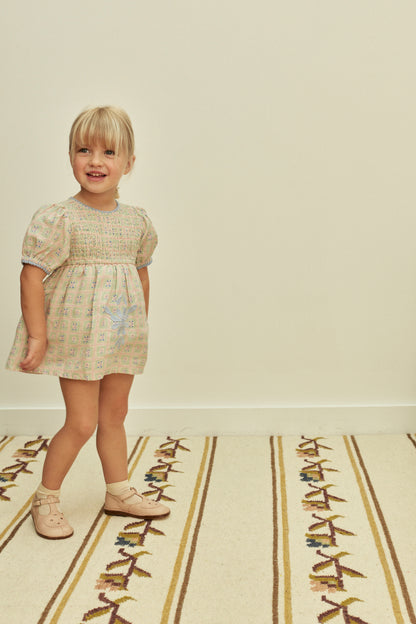 Baby Noemie Dress, Rosepanel Mint