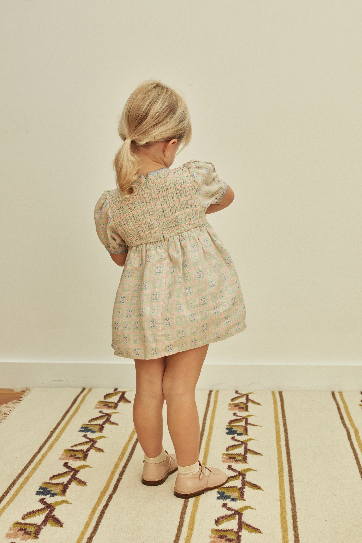 Baby Noemie Dress, Rosepanel Mint