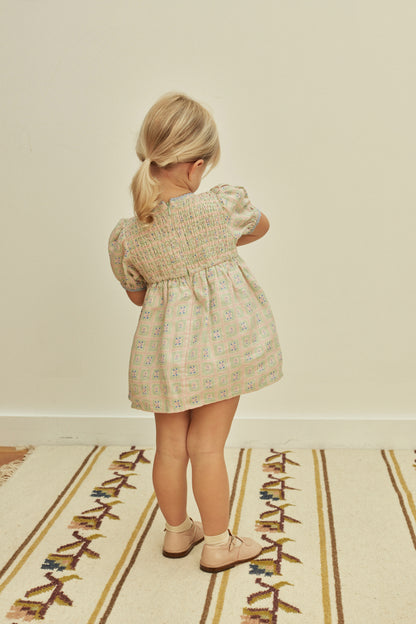 Baby Noemie Dress, Rosepanel Mint