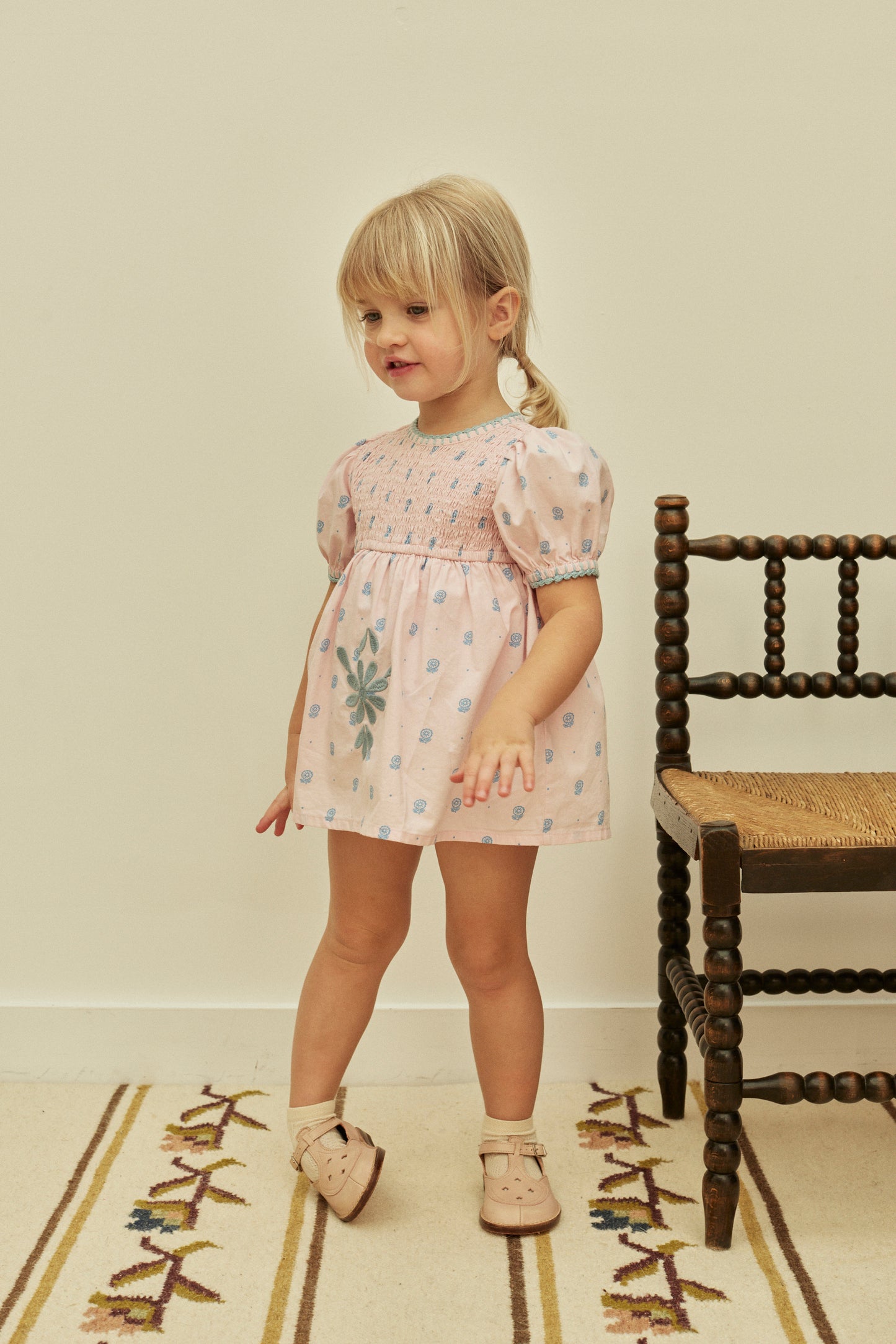 Baby Noemie Dress, Studio Calico Pink