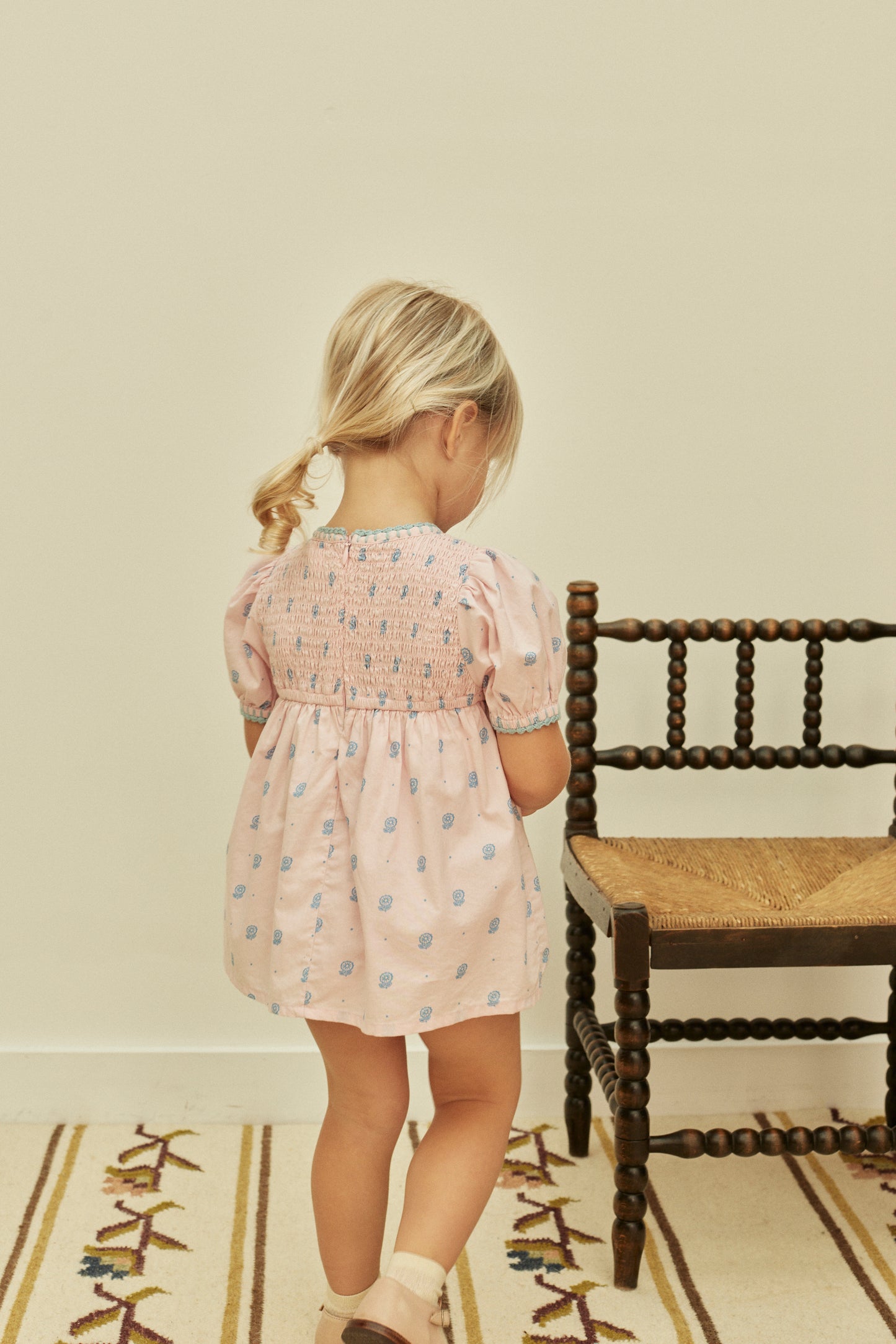 Baby Noemie Dress, Studio Calico Pink