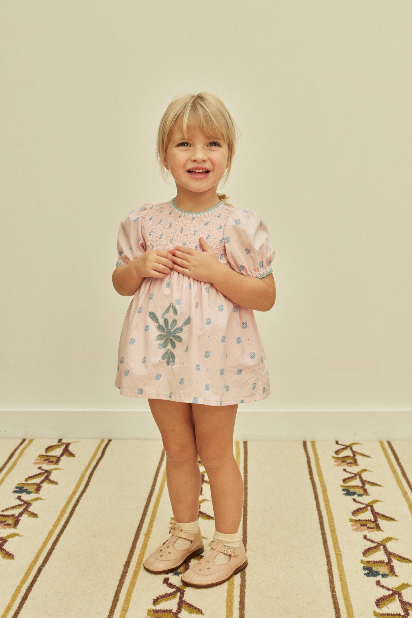 Baby Noemie Dress, Studio Calico Pink