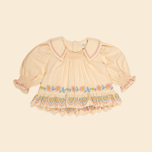 Baby Bettina Blouse, Cashew