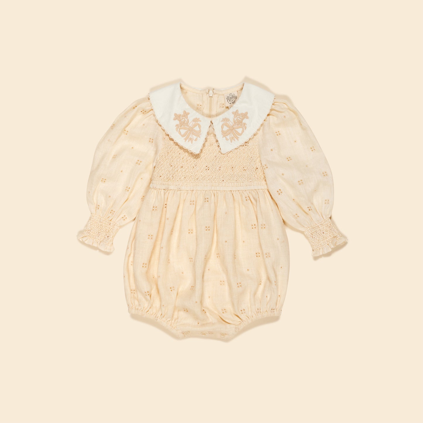 Baby Cornelia Romper, Broderie