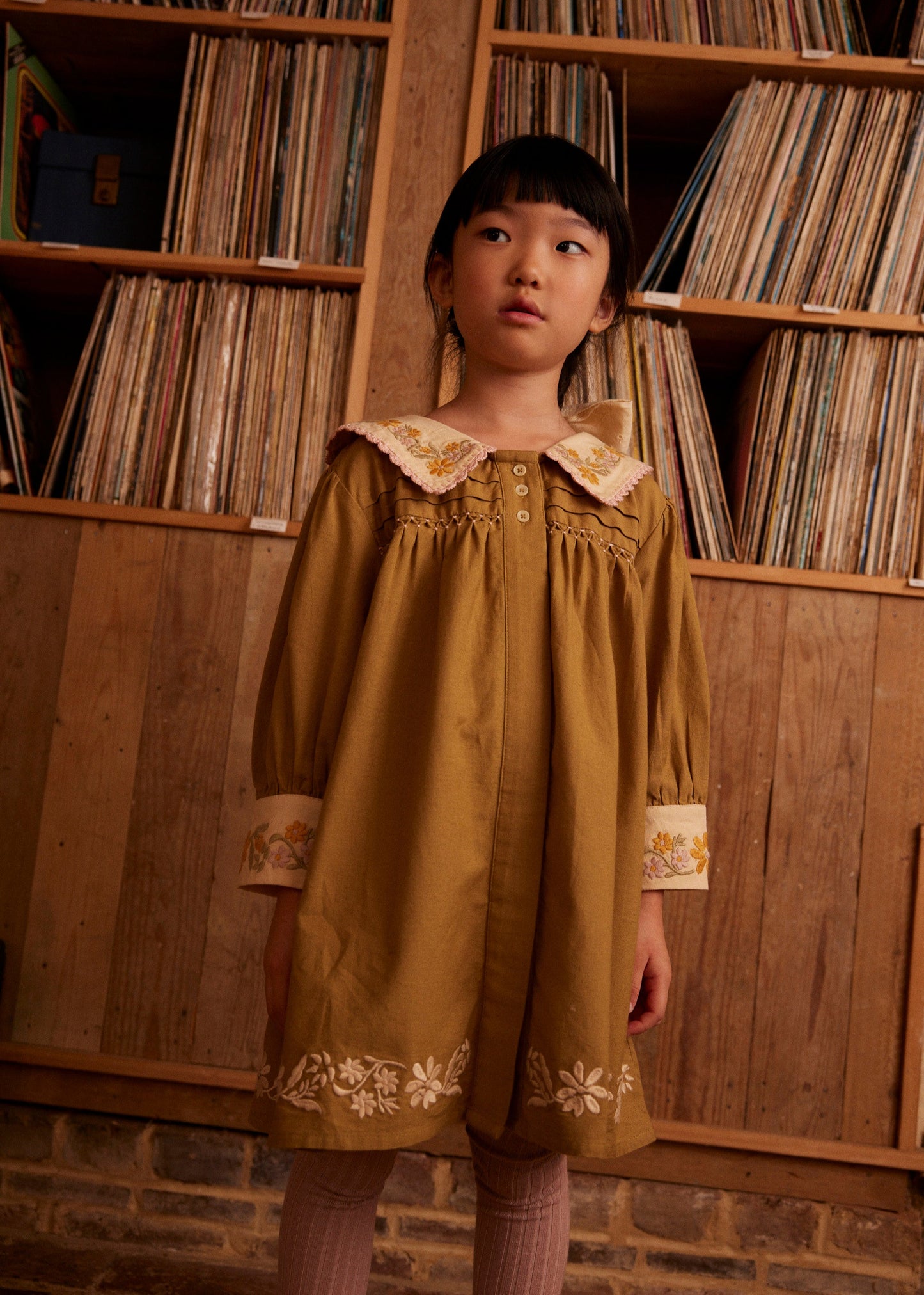 Bette Dress, Dried Moss