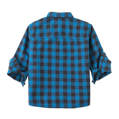 Boys Roman Long Sleeves Shirt, Blue