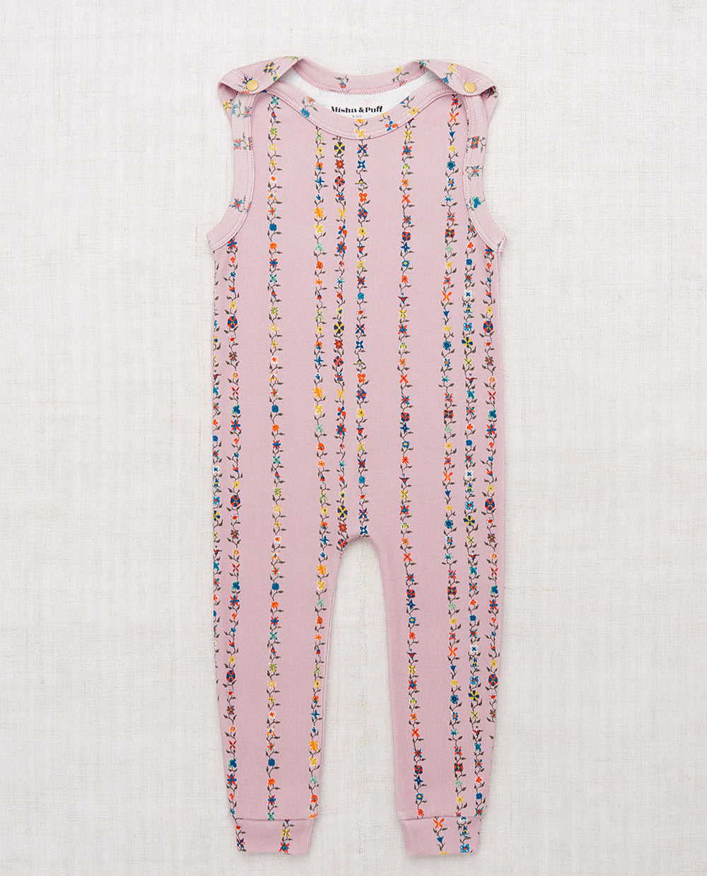 Snap Overall, Plum Petal Little Botanica