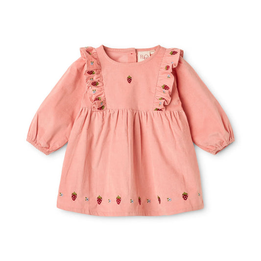 Belle Dress, Warm Pink