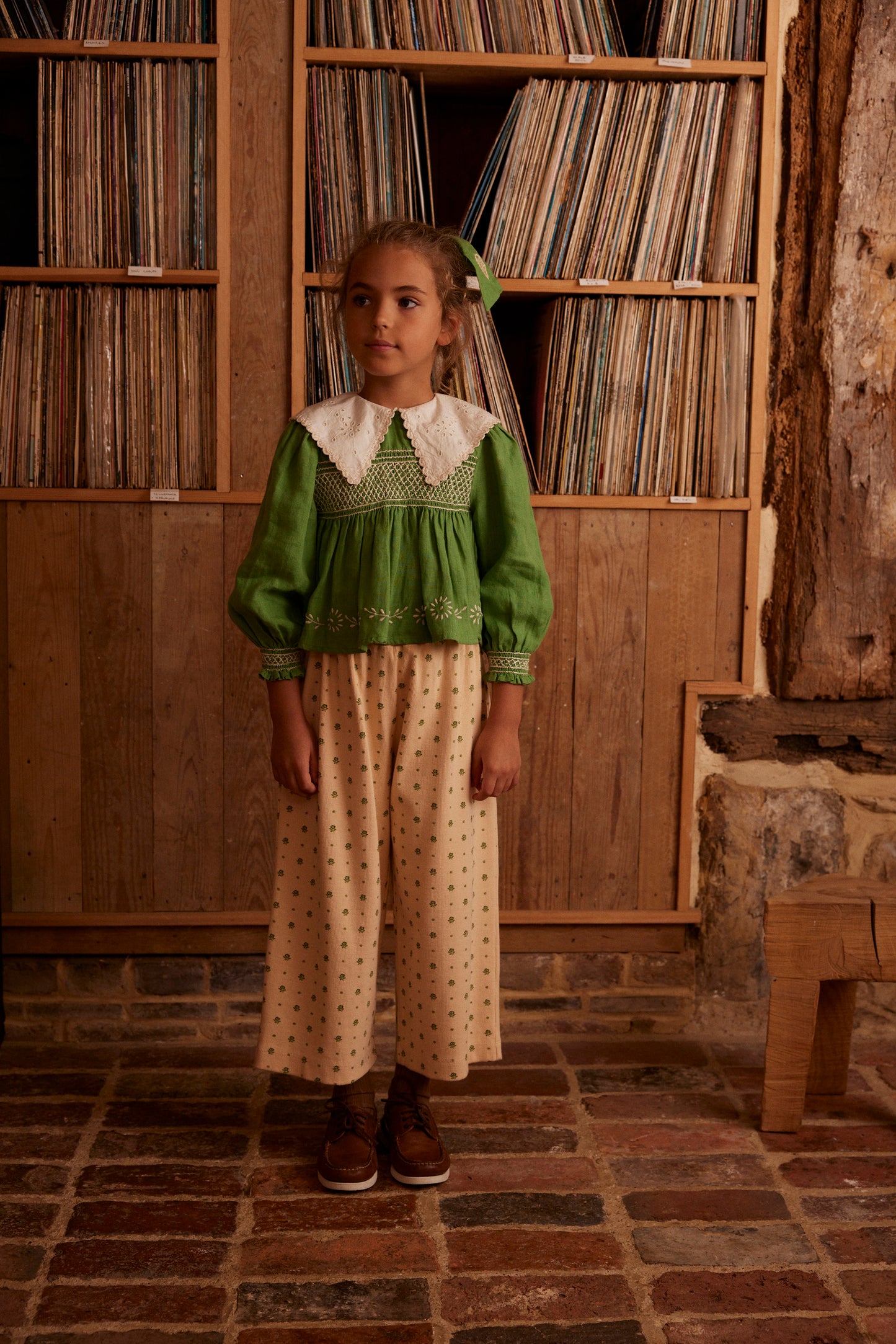Cornelia Blouse, Retro Green