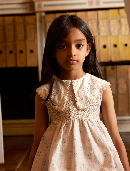 Cornelia Sleeveless Smock Dress, Rosepanel Mint