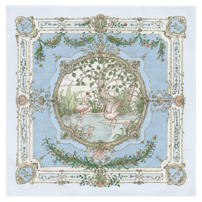 Atelier Choux Paris Organic Cotton Carrés, Tapestry Brilliant Blue