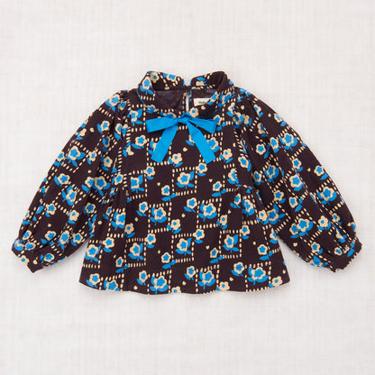 Corduroy Zora Blouse, Raisin Windowbox