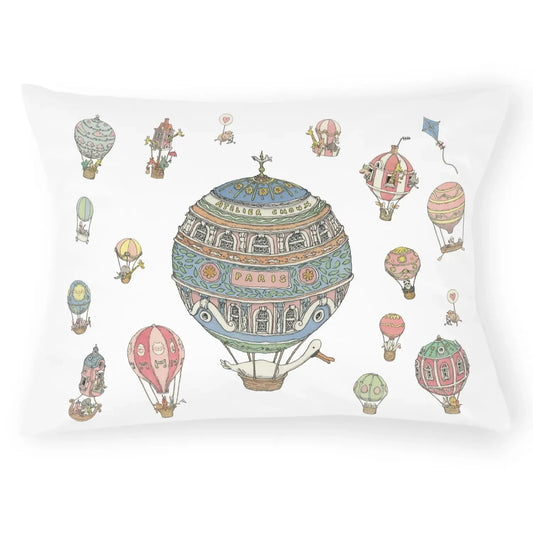 Velour Cushion, Hot Air Balloons