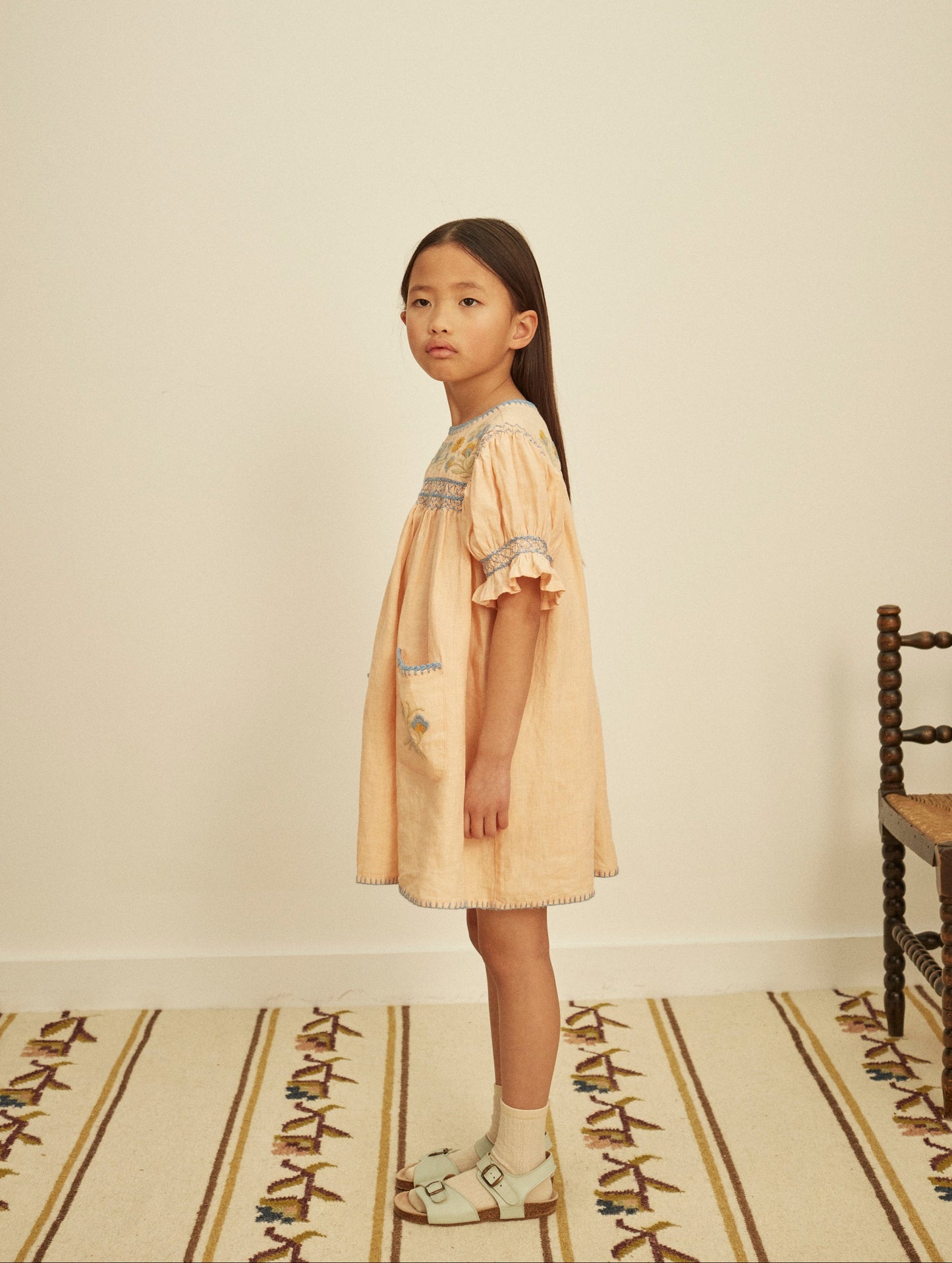 Dora Dress, Satin Pink