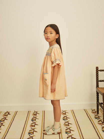 Dora Dress, Satin Pink