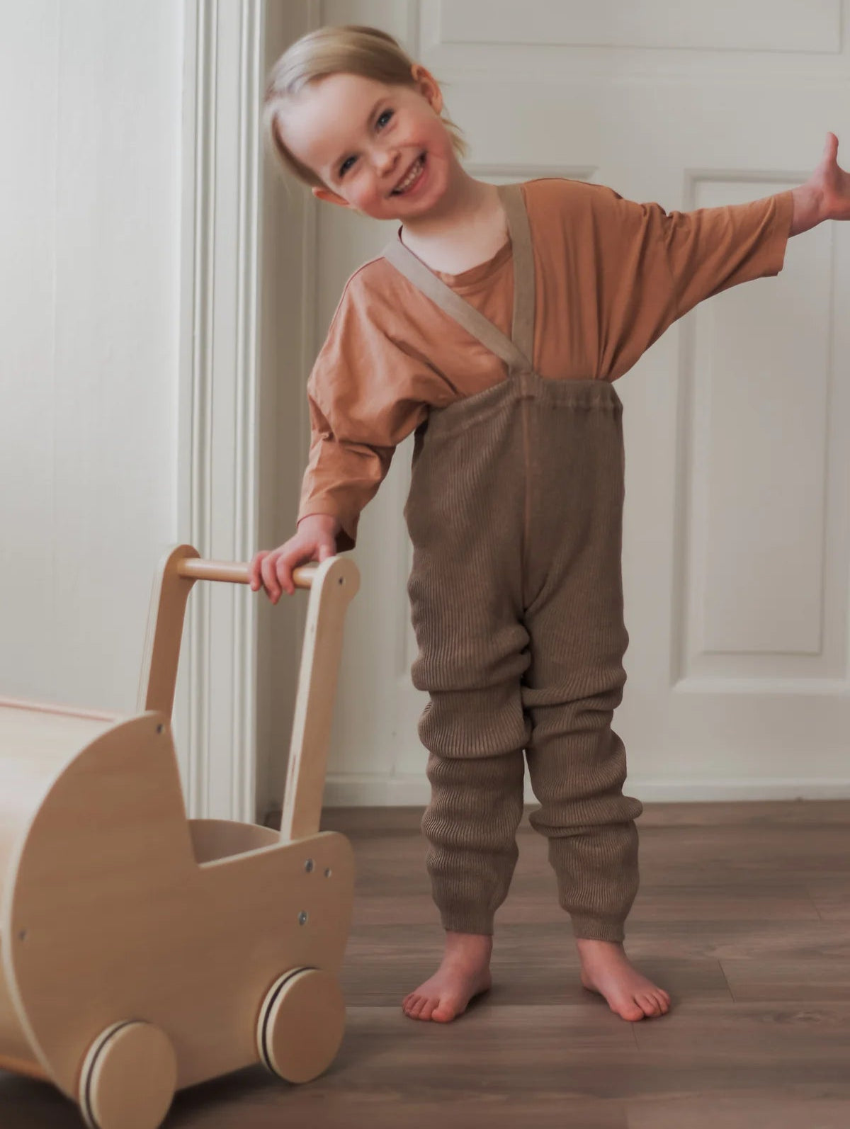 Silly Silas Roomy Footless Tights, Peanut Blend