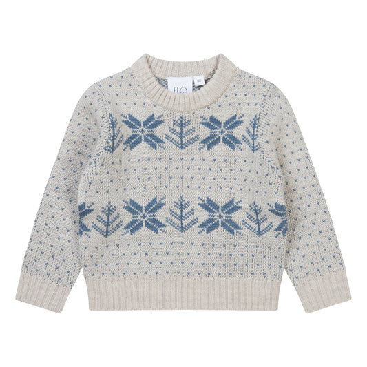 Fin Sweater, Fair Isle Snowflake