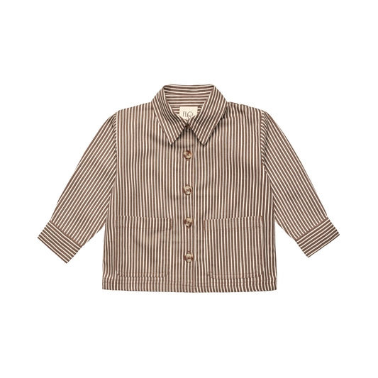 Bob Overshirt, Roast Brown Stripe