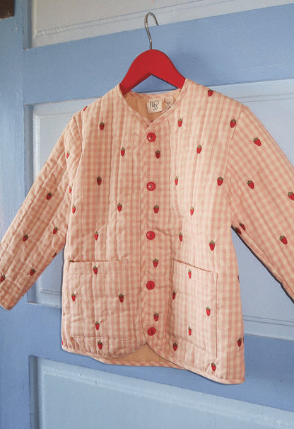 Dolly Jacket, Pink Berry Gingham