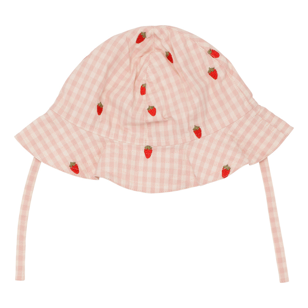 Dolly Sunhat, Pink Berry Gingham