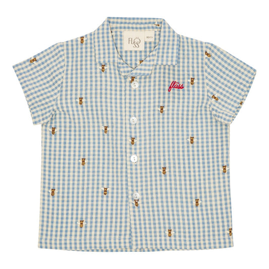 Oliver SS Shirt, Bee Gingham