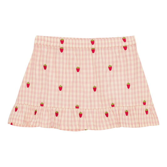 Dolly Skirt, Pink Berry Gingham