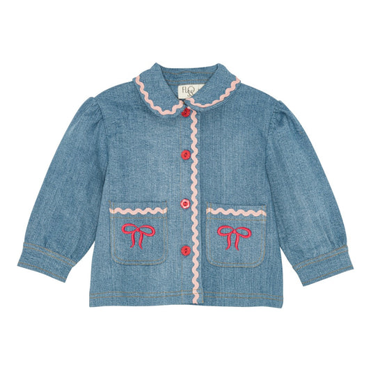 Hazel Overshirt, Mid Blue Rinse