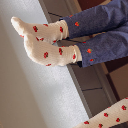 Vigga Socks 2pack, Pointelle Berry