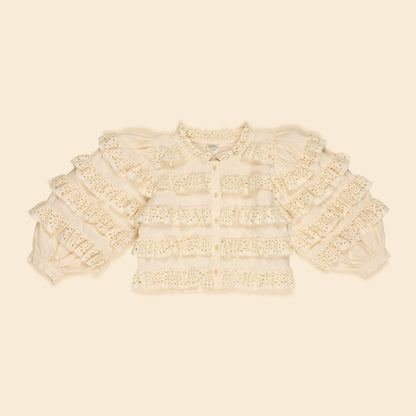 Fira LS Blouse, Milk-Cream