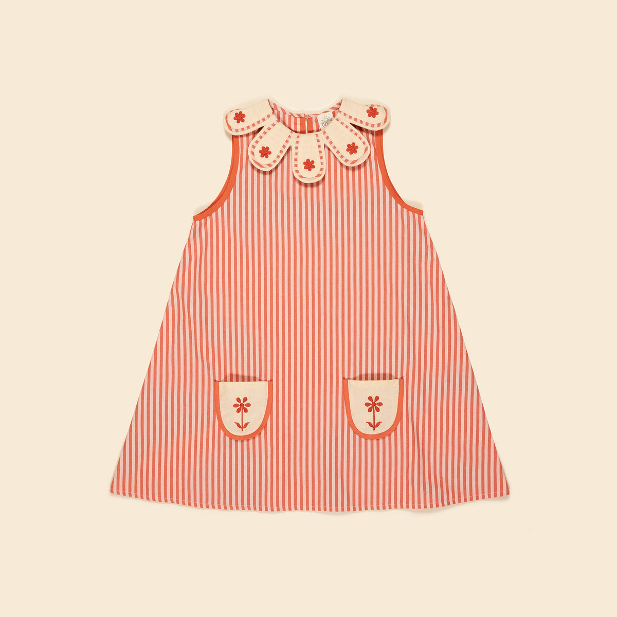 Flora Dress, Mayols Stripe – blanchou