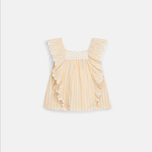 Blouse Gia, Yellow Sunny Stripes