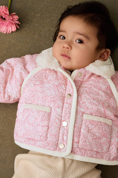 Reversible Coat Jasmina, Pink Moutain Avens