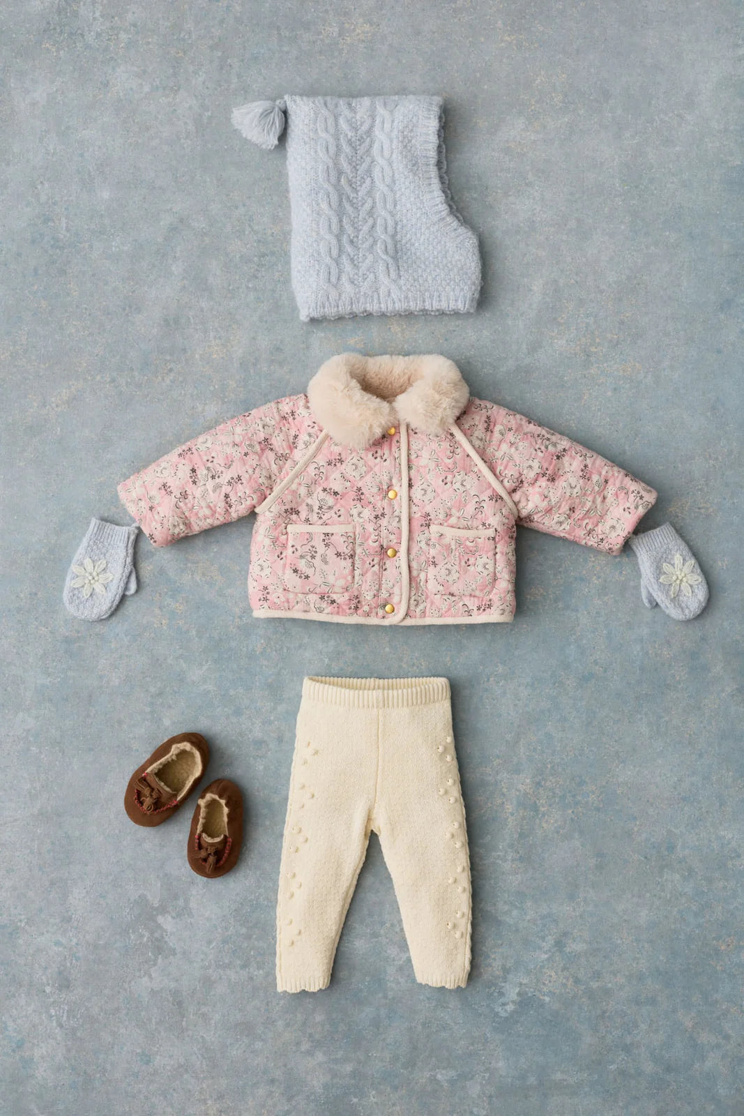 Jasmina Reversible Coat, Pink Linden Blossom
